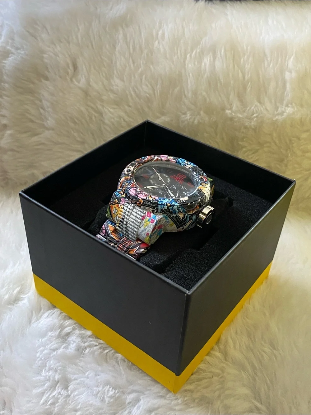 Invicta NEW Pro Diver Aqua Plated Graffiti 52 mm Men’s Watch - Picture 14 of 16